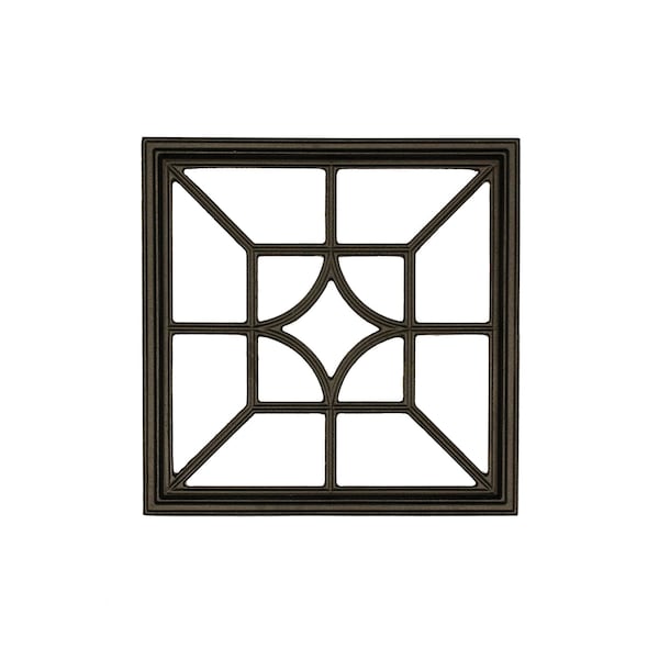 Nuvo Iron SQUARE/DIAMOND BLACK CAST ALUMINUM FENCE & GATE INSERT ACW54-EC - main